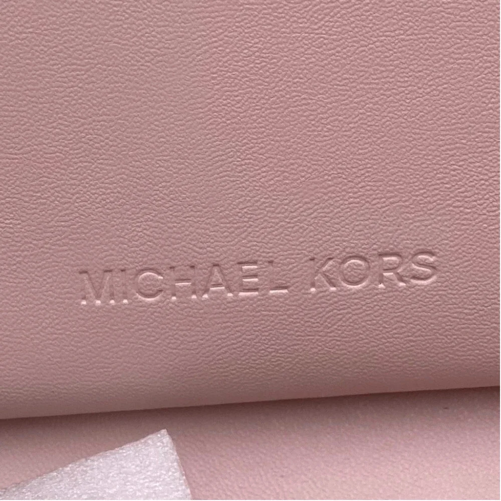 Michael Kors Jet Set Travel Wallet Phone Case Wristlet Pink